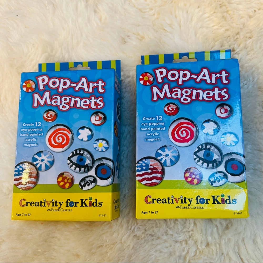 Set of 2: Creativity for Kids Pop-Art Magnets